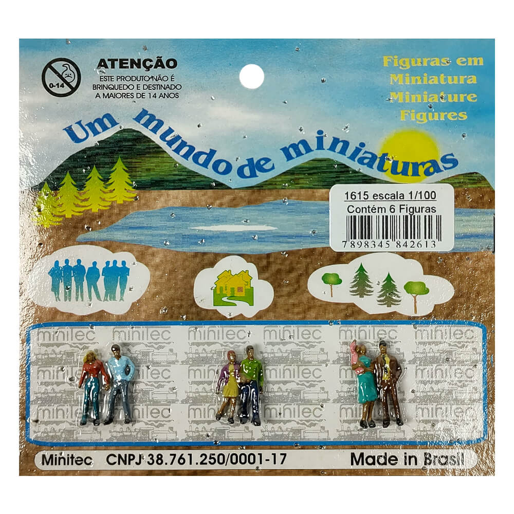 Figuras Para Maquetes 1/100 1615 Minitec 06 Peças